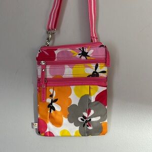 💚5 Cotton Blossom Floral Crossbody Bag - Pink, Orange, Gray